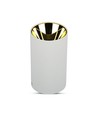 GU10 opbouwspot - Wit / Goud, Ø8cm, aluminium, zonder lichtbron
