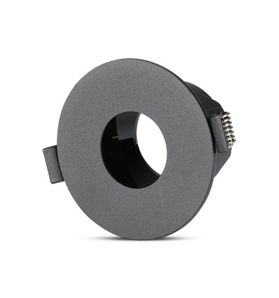 GU10 inbouwspot - Rond, zwart/zwart, aluminium, Ø8,3 cm, gat: Ø7,5 cm, zonder lichtbron