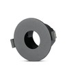 GU10 inbouwspot - Rond, zwart/zwart, aluminium, Ø8,3 cm, gat: Ø7,5 cm, zonder lichtbron