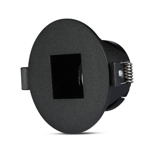 GU10 inbouwspot, vierkant - Zwart, aluminium, gat: Ø7,5 cm, afmeting: 8,3 x 8,3 cm, IP20