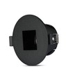 GU10 inbouwspot, vierkant - Zwart, aluminium, gat: Ø7,5 cm, afmeting: 8,3 x 8,3 cm, IP20