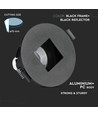 GU10 inbouwspot, vierkant - Zwart, aluminium, gat: Ø7,5 cm, afmeting: 8,3 x 8,3 cm, IP20