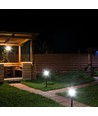 E27 tuinlamp van roestvrij staal - 80cm, zwart/grijs, IP44 buiten, zonder lichtbron