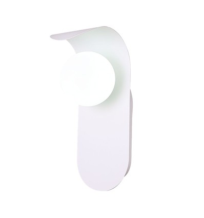 G9 wandlamp van gips - Wit, 95x120x250mm, zonder lichtbron, IP20 binnenshuis