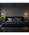 E27 Designer hanglamp - Mat zwart, Ø40cm, zonder lichtbron
