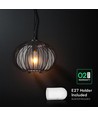 E27 Designer hanglamp - Mat zwart, Ø40cm, zonder lichtbron