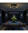 18W LED designer plafondlamp - Ø30cm, 3000K, mat zwart, IP20 binnenshuis