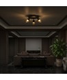 18W LED designer plafondlamp - Ø30cm, 3000K, mat zwart, IP20 binnenshuis