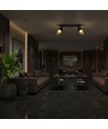 585x211mm VT-89012 plafondlamp 12W - LED, decoratief, 3000K, mat zwart