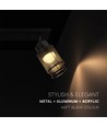 585x211mm VT-89012 plafondlamp 12W - LED, decoratief, 3000K, mat zwart