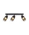 18W LED designer plafondlamp met 3 spots - 2160lm, 3000K, mat zwart, verstelbaar, incl. lichtbron
