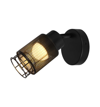 6W designer wandlamp - Mat zwart, 3000K, 720lm, IP20 binnenshuis, incl. lichtbron