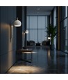 190x120x430 mm VT-89021 wandlamp 10W - LED, decoratief, 3000K, geborsteld nikkel + wit