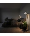 190x120x430 mm VT-89021 wandlamp 10W - LED, decoratief, 3000K, geborsteld nikkel + wit