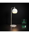 10W decoratieve LED tafellamp - Ø16 x 44 cm, 1200lm, geborsteld nikkel en wit, 3000K