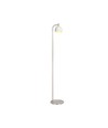 10W designer vloerlamp - 1200lm, 120lm/W, 3000K, geborsteld nikkel, hoogte 141cm