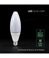 E40 60W LED lamp - Samsung LED chip, 102x320mm, 5 jaar garantie, olijfvorm