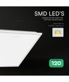 60x60 LED Paneel, 40W - Hoogte: 33mm, 120 lm/W, 5 jaar garantie, witte rand