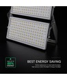 500W LED breedstraler - 135lm/W, IP65, 67.500lm, zwarte behuizing, buiten