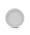 6W Ø9cm LED plafondlamp - 4000K, 420lm, witte rand, rond, incl. lichtbron