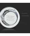 6W Ø9cm LED plafondlamp - 4000K, 420lm, witte rand, rond, incl. lichtbron