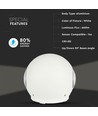 VT-836 LED wandlamp 6W - op-en-neer, 3000K, wit behuizing, IP65