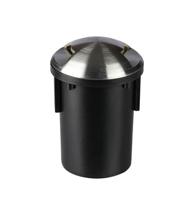 MR16 grondspot 12V met 2 vensters - IP67, roestvrij staal, voor MR16/GU5.3 lamp, overrijdbaar