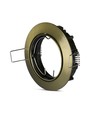 GU10 inbouwspot - Rond, goud, zink, gat: Ø7,5 cm, afm: Ø8,2 cm, IP20 binnen, zonder lichtbron