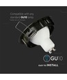 GU10 inbouwspot - Rond, goud, zink, gat: Ø7,5 cm, afm: Ø8,2 cm, IP20 binnen, zonder lichtbron