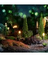 110cm LED tuinlamp met sensor - E27 fitting, IP44, roestvrij staal, PIR sensor, antraciet grijs