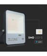 30W LED breedstraler met schemerschakelaar - Samsung LED chip, 100lm/W, IP65, koud wit, zwarte behuizing