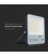 30W LED breedstraler met schemerschakelaar - Samsung LED chip, 100lm/W, IP65, koud wit, zwarte behuizing