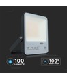 30W LED breedstraler met schemerschakelaar - Samsung LED chip, 100lm/W, IP65, koud wit, zwarte behuizing