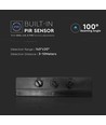 50W LED breedstraler met sensor, Samsung LED chip - IP65, wit, 4000lm, 100 graden stralingshoek