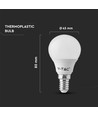 3 stuks E14 4,5W LED kogellamp - P45, 4000K, vervangt 40W