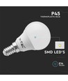 3 stuks E14 4,5W LED kogellamp - P45, 4000K, vervangt 40W