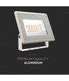 10W LED breedstraler - IP65, wit, 3000K, 110 graden, buiten
