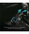 QC+PD autolader, 12V/24V - Zwart, snellader voor auto