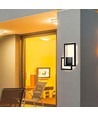 20W LED wandlamp - Zwart, geometrisch design, 3000K, IP20, 2660lm