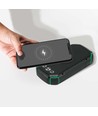 30.000mAh Solar Powerbank met draadloos opladen, 20W - Zwart, 111Wh, aluminium, USB-C PD, zonnepaneel