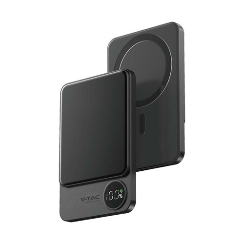 5000mAh MagSafe powerbank in aluminium, 20W - Space Grey, draadloos