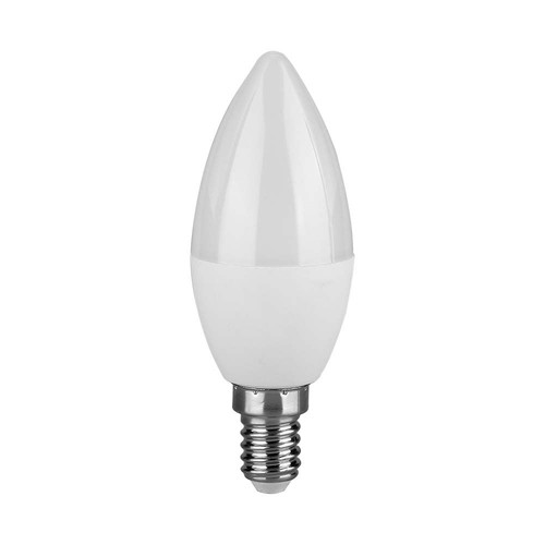 E14 4,5W LED kaarslamp - Samsung LED chip, 470lm, 3000K, wit, IP20