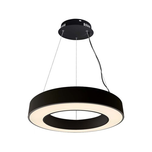 60cm 50W dimbare LED hanglamp - 122lm/W, 6100lm, zwarte ring, 4000K, TRIAC dimbaar
