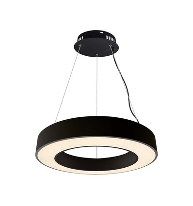 60cm 50W dimbare LED hanglamp - 122lm/W, 6100lm, zwarte ring, 4000K, TRIAC dimbaar