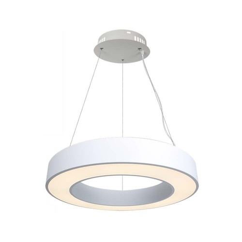 60cm 50W LED designer hanglamp, dimbaar - 4000K, 6100lm, wit, Triac dimbaar
