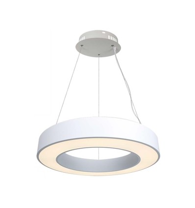60cm 50W LED designer hanglamp, dimbaar - 4000K, 6100lm, wit, Triac dimbaar