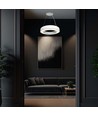60cm 50W LED designer hanglamp, dimbaar - 4000K, 6100lm, wit, Triac dimbaar