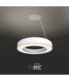 60cm 50W LED designer hanglamp, dimbaar - 4000K, 6100lm, wit, Triac dimbaar