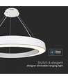 90W LED designer hanglamp, dimbaar - 11000lm, 360°, 4000K, Triac fase afsnijding, SMD LED