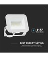 20W LED breedstraler, wit - Samsung LED chip, IP65, 6500K, buiten